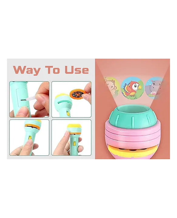 Kids projection flashlight