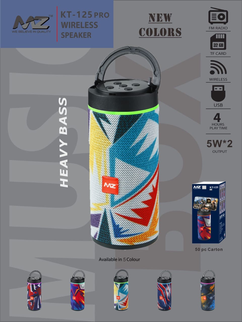 MZ KT125 Pro Bluetooth Speaker