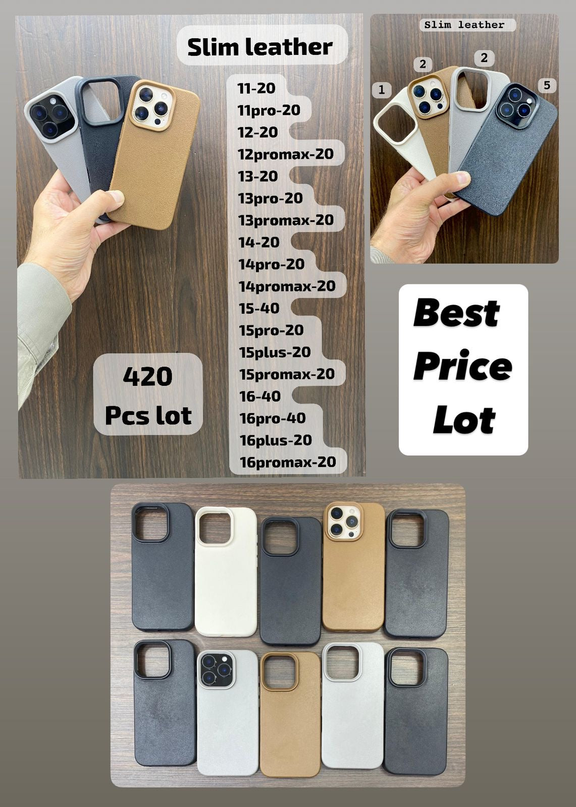 I-PHONE SLIM LEATHER CASE COVER