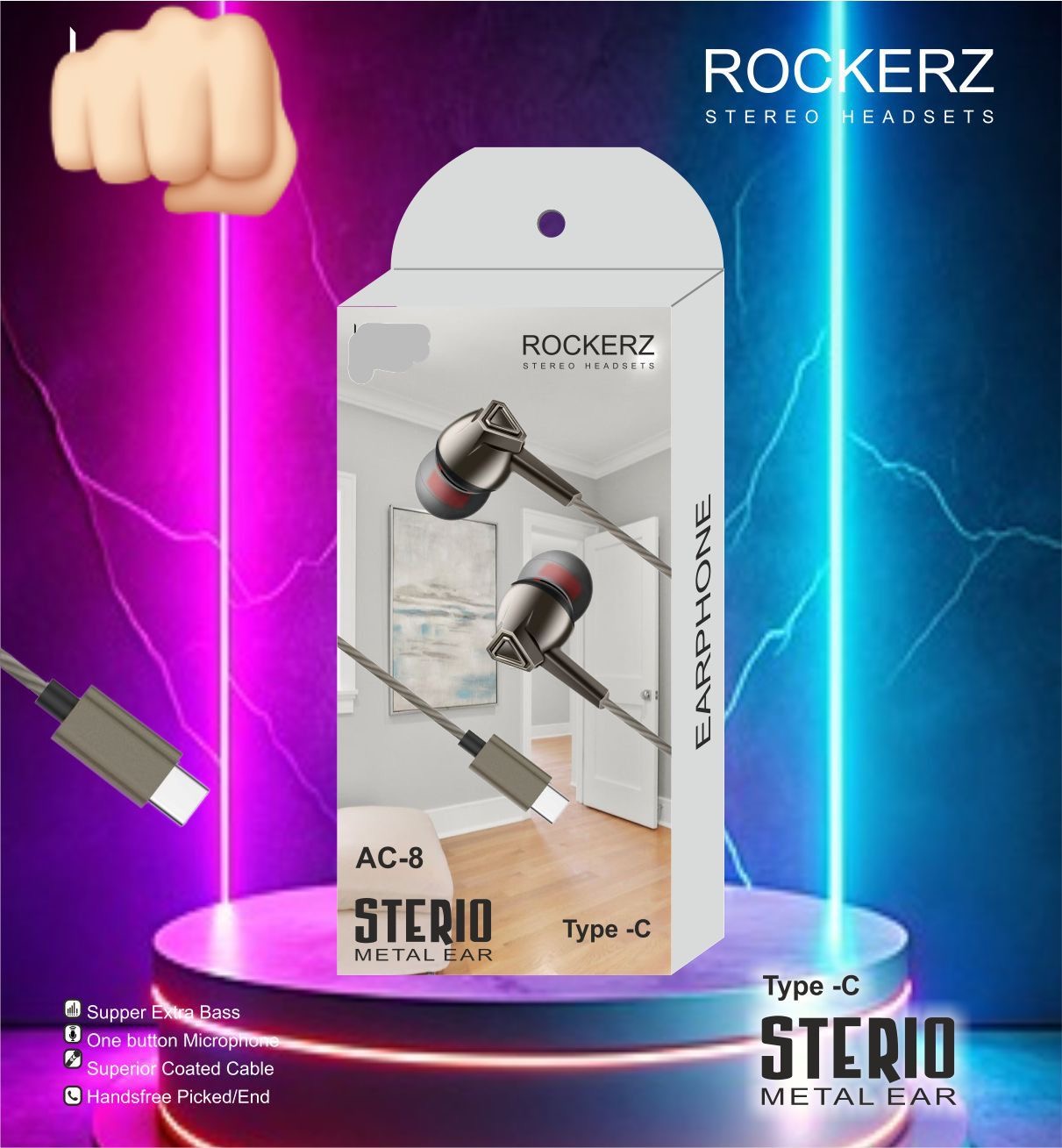 Boat Sterio AC-8/ Type C handsfree
