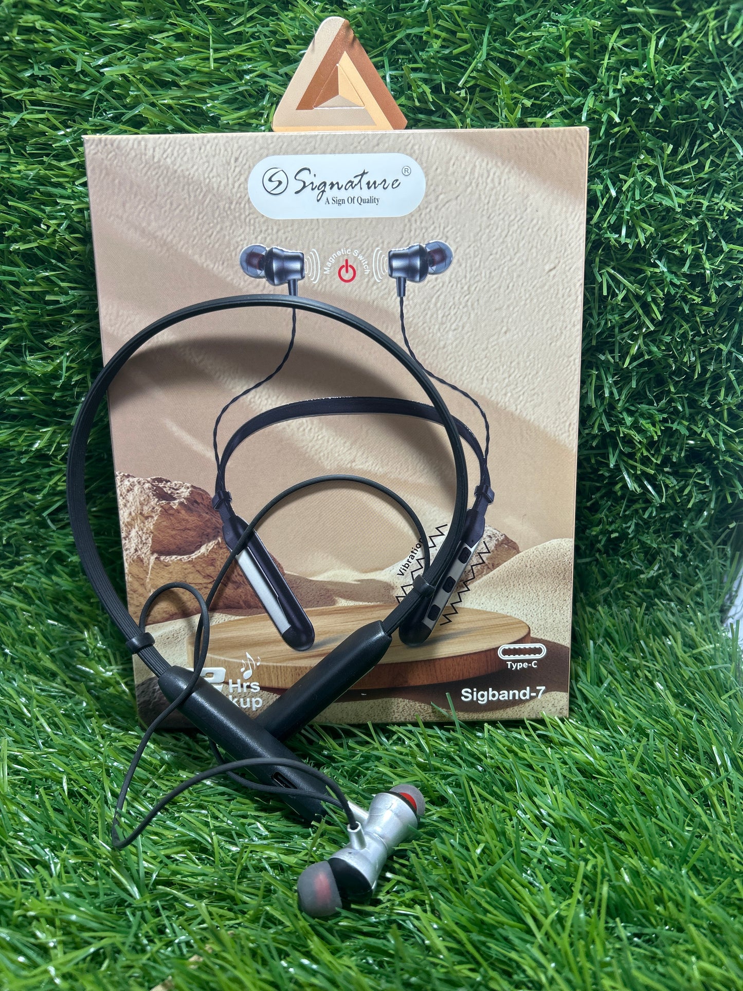 Signature Sinband-7/Type C Vibration and magnetic Neckband