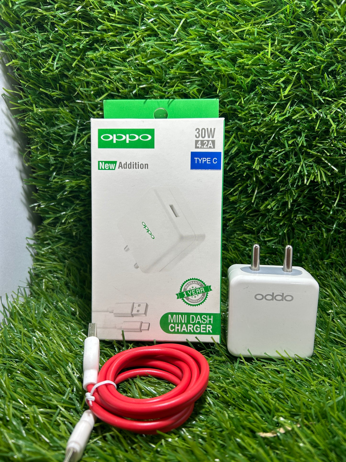 Mini Dash Oppo,Vivo,Mi, One+ 30W/4.2A Type C Charger with Cable