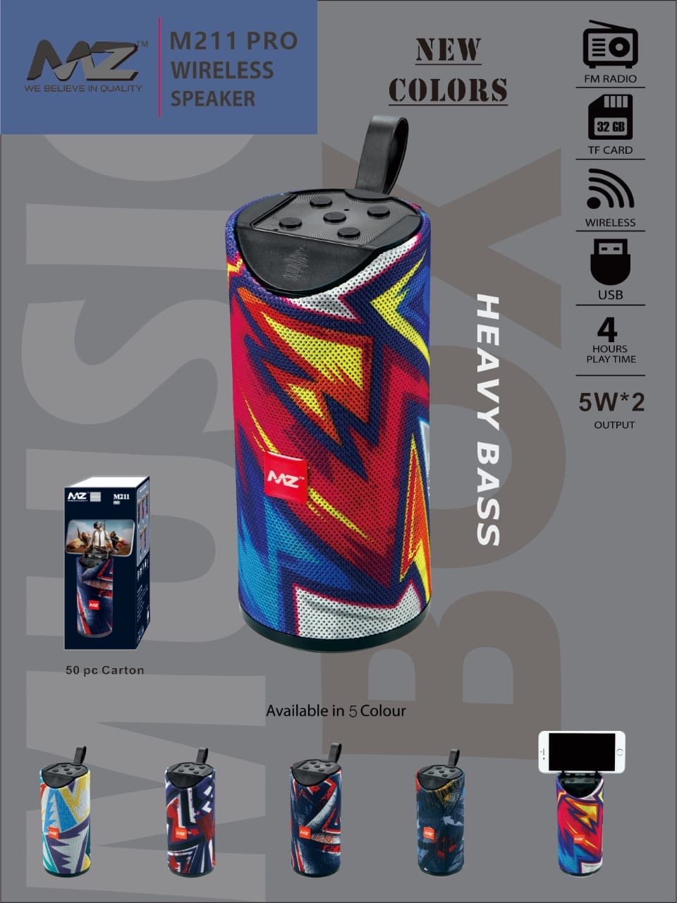 MZ M211 Pro Bluetooth Speaker