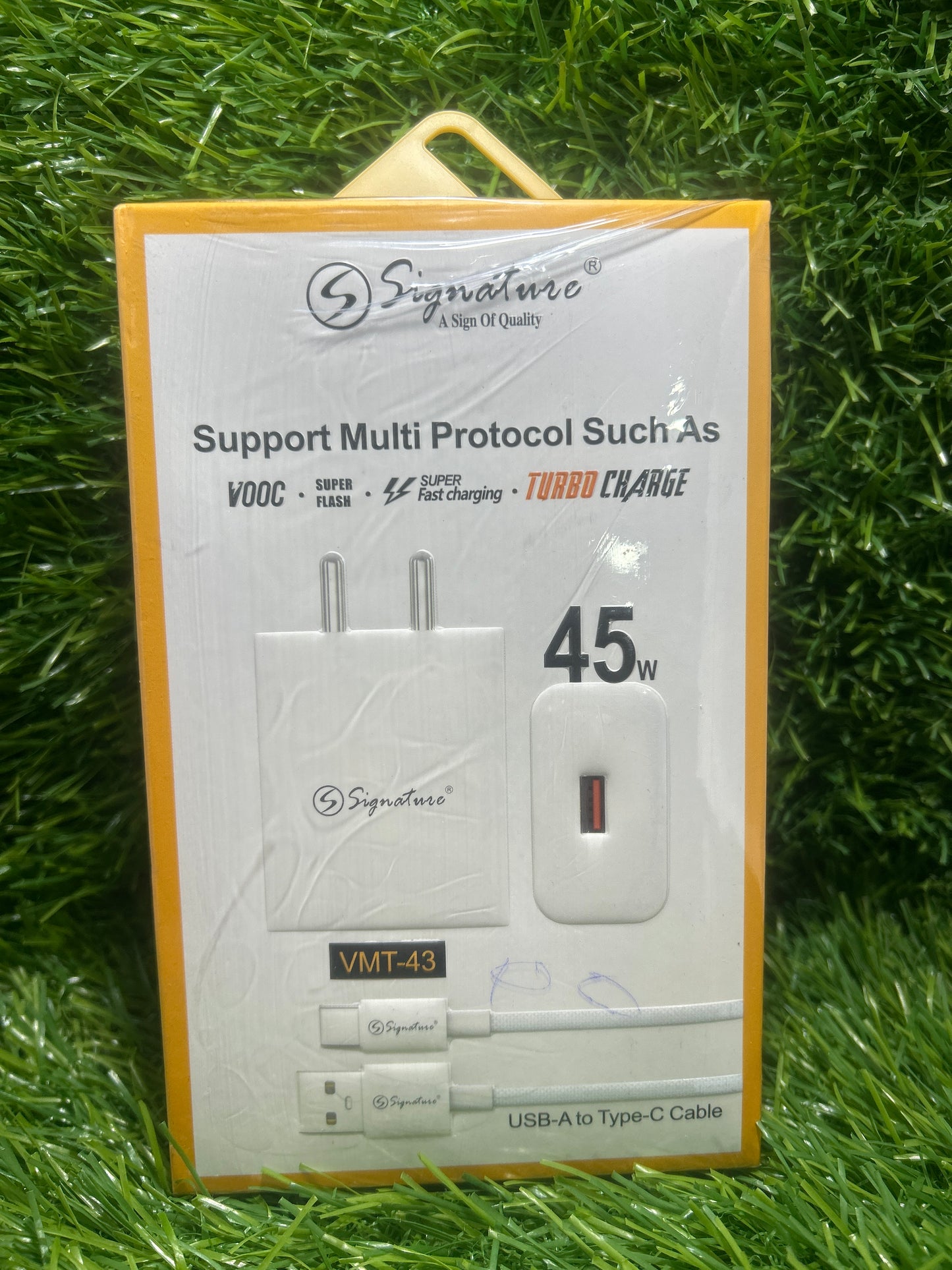 Signature VMT-43 45W USB-A To Type C Cable Charger