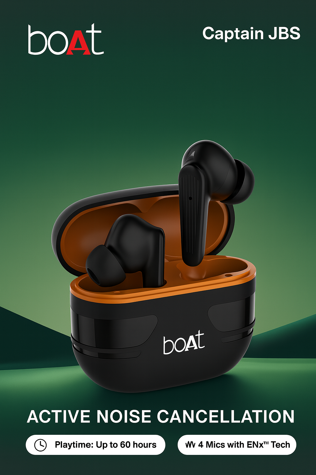 Boat Captain JBS Wireless Bluetooth Earbuds
