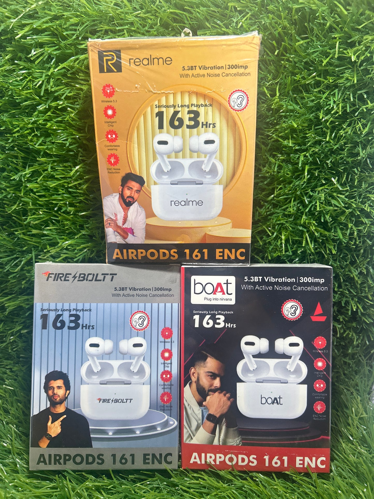 Boat,Realme Fire Bolt 161 AnC/ Earbuds