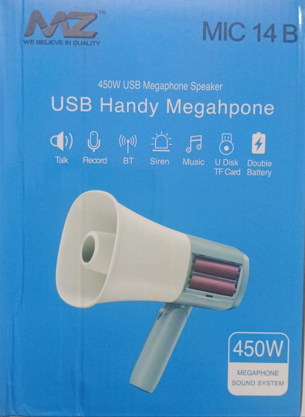 MZ MIC 14 Megaphone bluetooth speaker