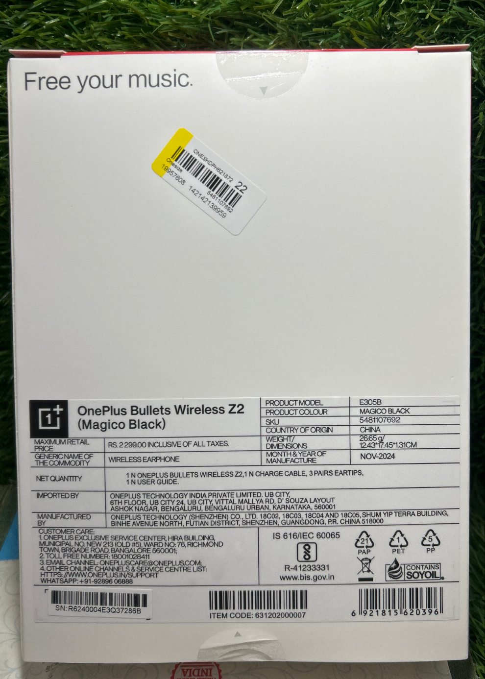 One Plus Bullets Wireless Z2 Original Neckband