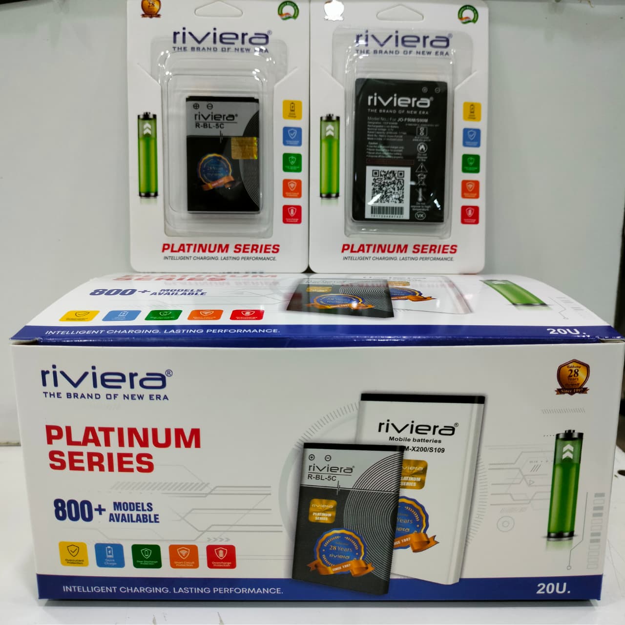 RIVIERA 5C BATTERY 100 pic battery with mission sindoor helmet free