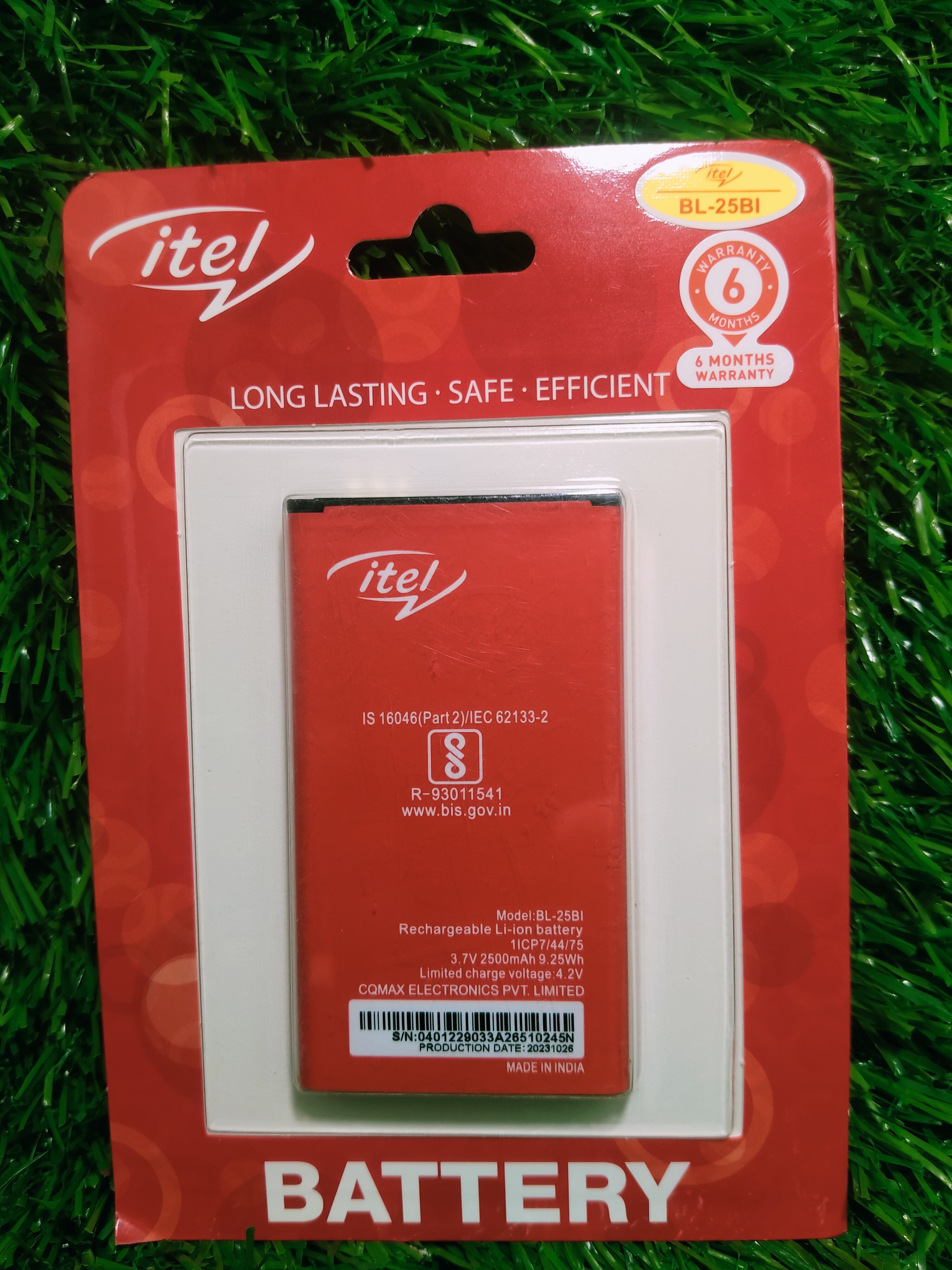 Itel Bl-25BI Battery Original – Kharrido