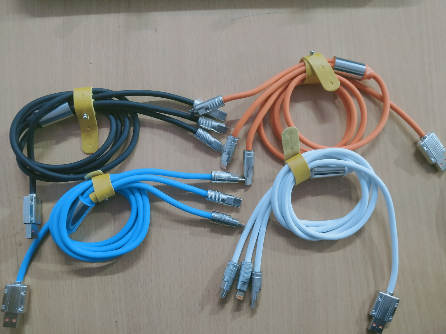 120W,6A, 3in1 ,led flash,metal braided cable