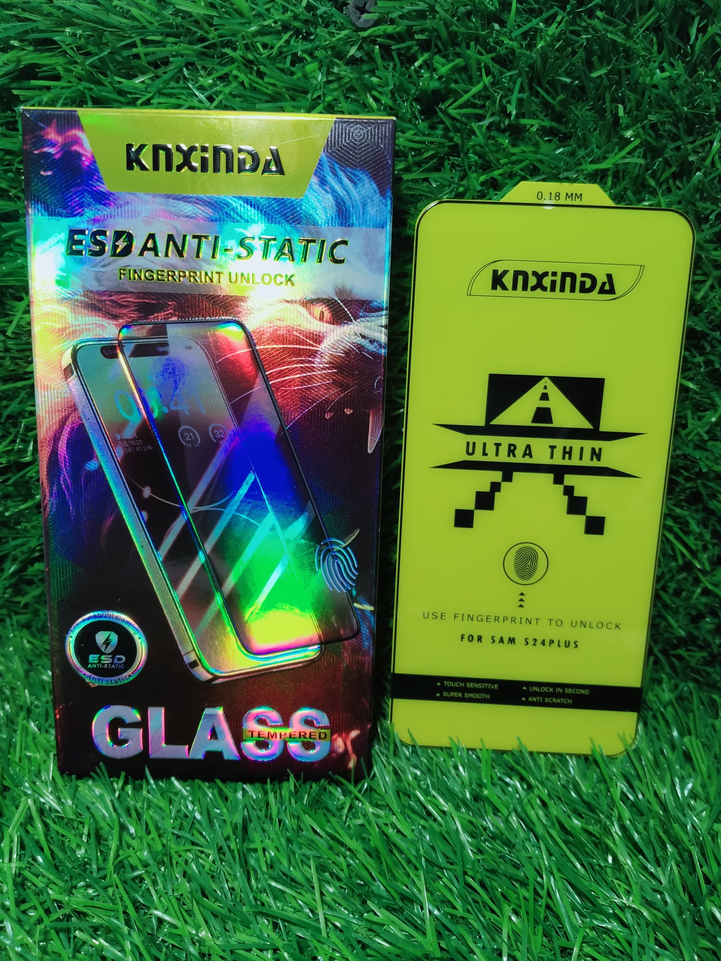 KNIXNDA ESD ANTI-static Fingerprint unlock temper glass