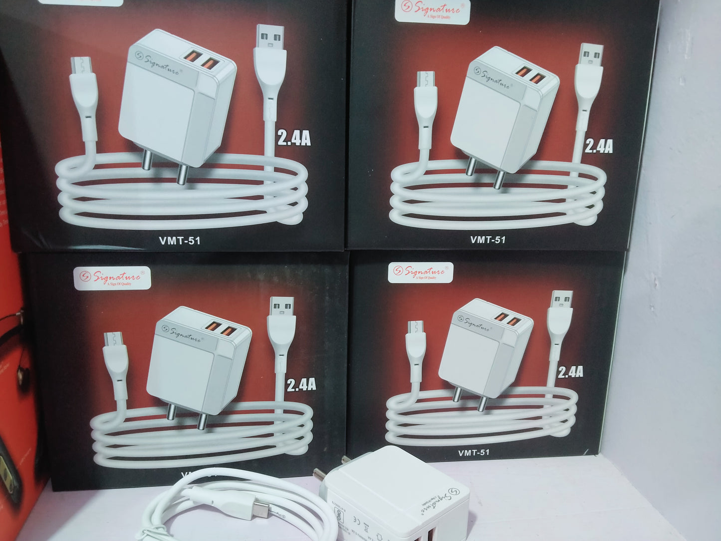 SIGNATURE VMT-49/50/51 2.4A,dual usb type c charger