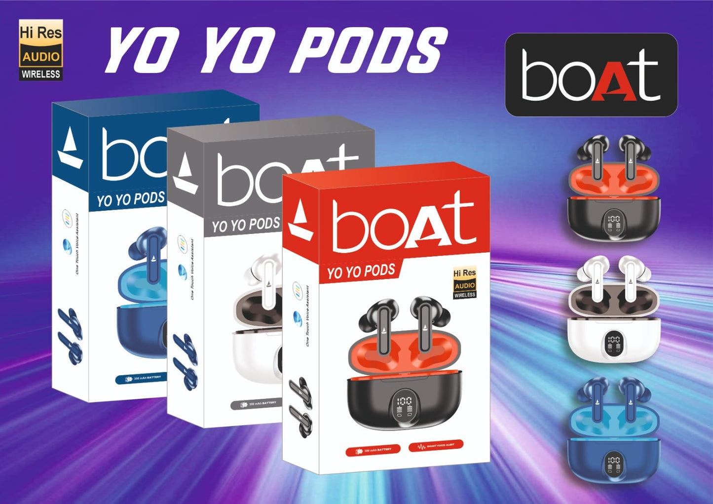 Boat/ Realme/ One+/ Noise YO YO pods wireless earbuds