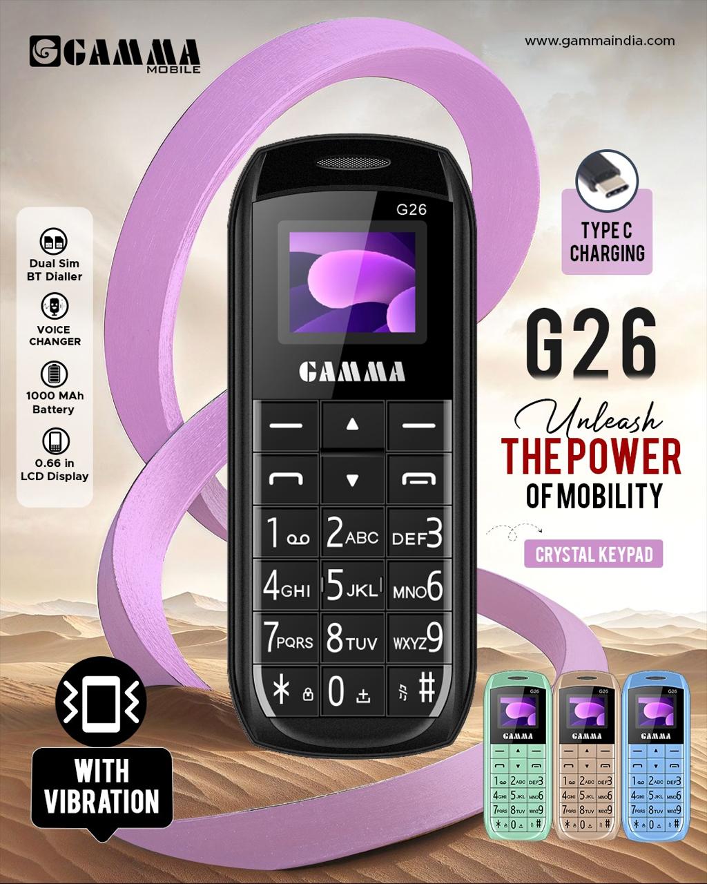 Gamma G26 Keyped mobile phone