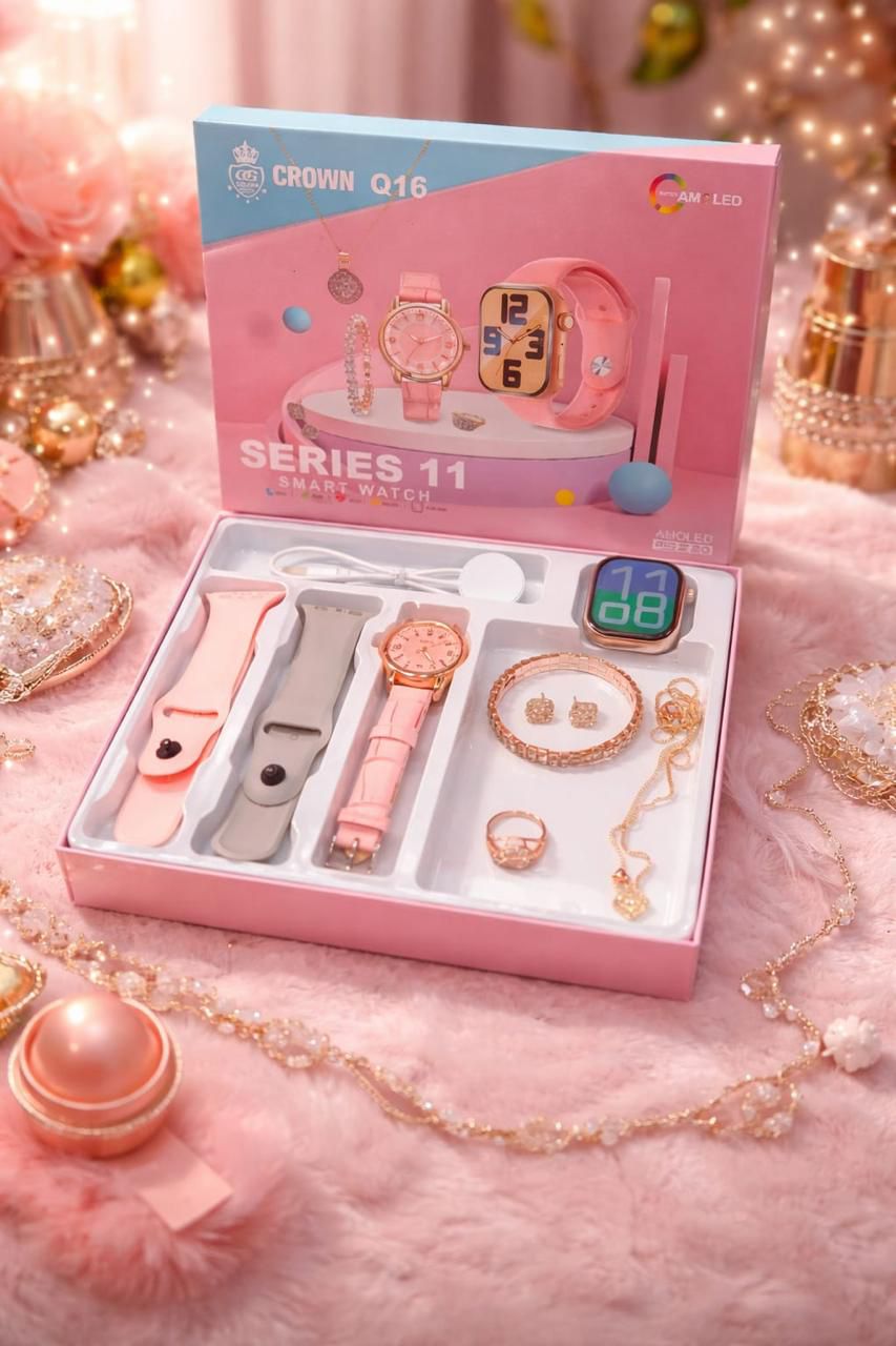 Smartwatch Series 11 Crown Q16 Big Size Ladies Smartwatch