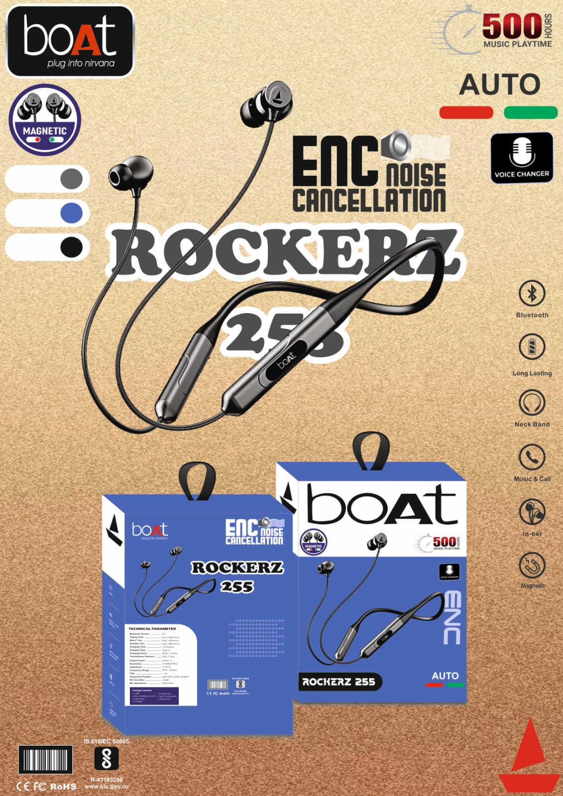 Boat Rockerz 255 Neckband