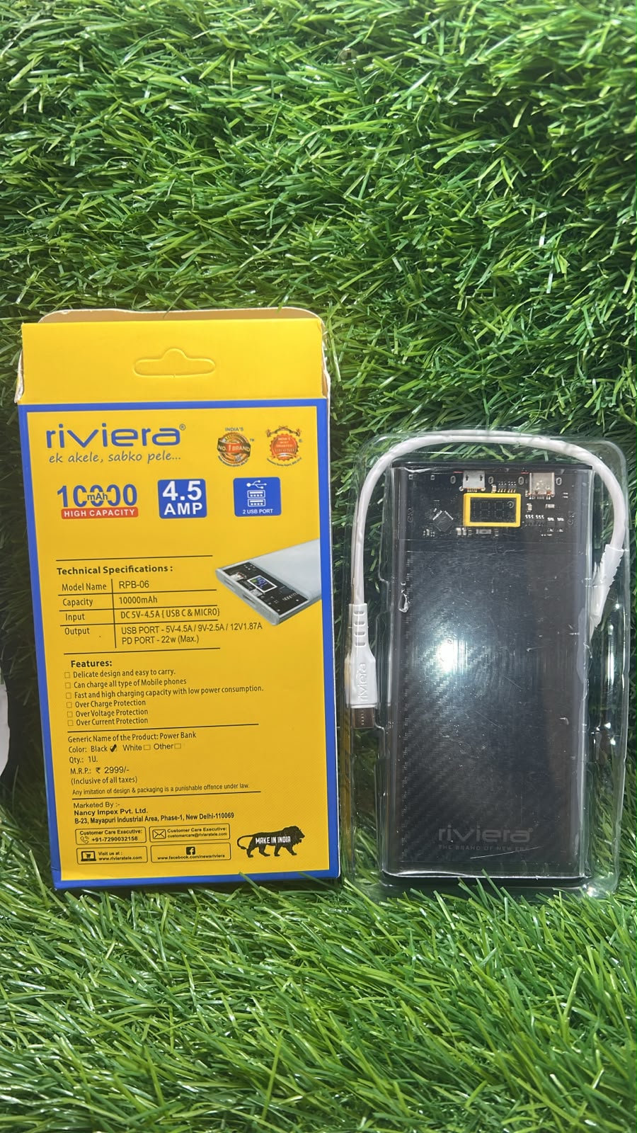 Riviera RPB 06 10000 Mah PD22W PowerBank