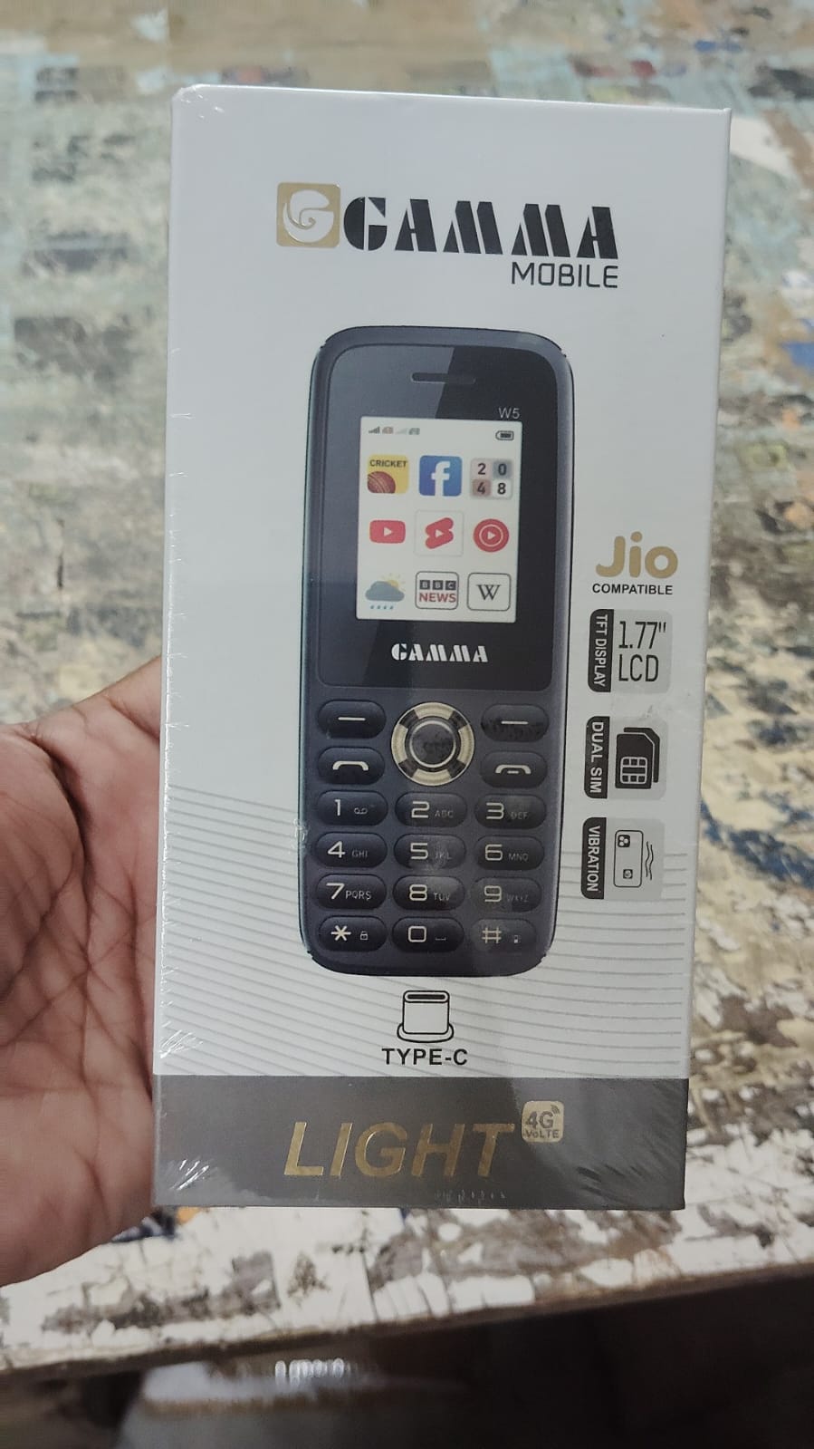 Gamma W5 Light 4G Type C Keyped Mobile Phone