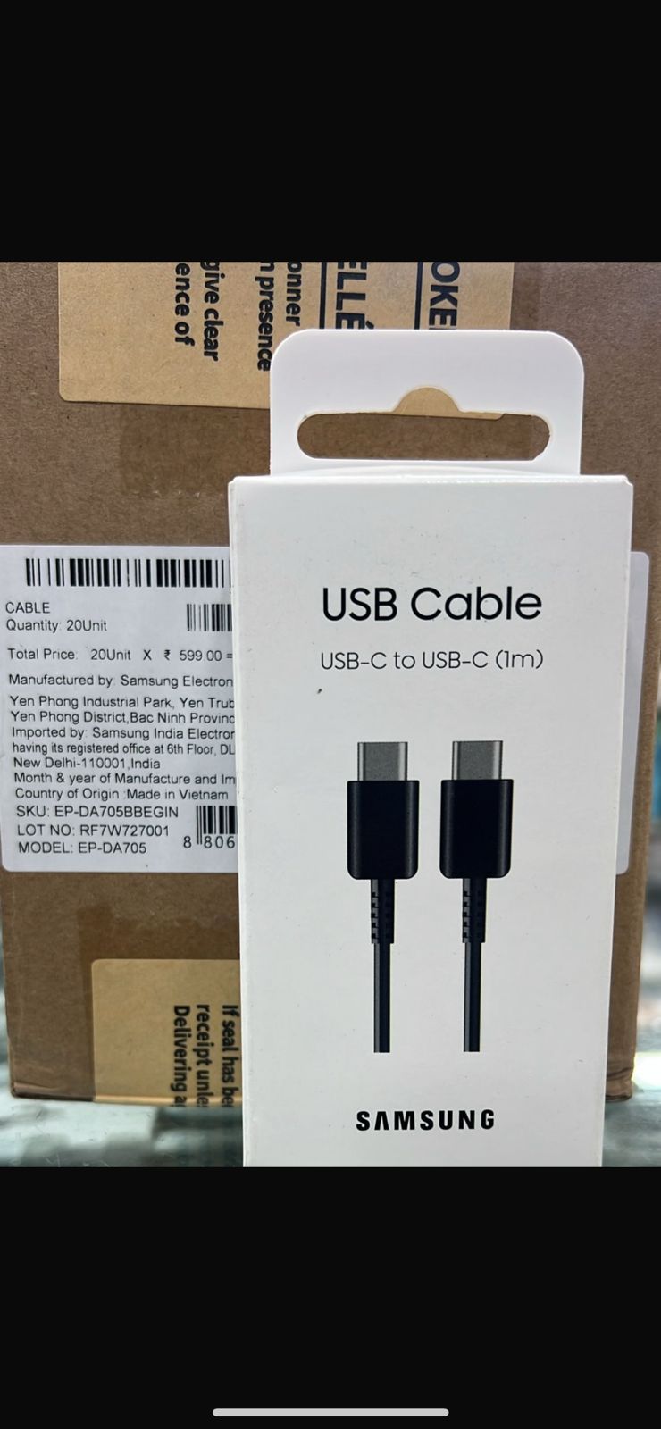 Samsung Original Type C to C Cable