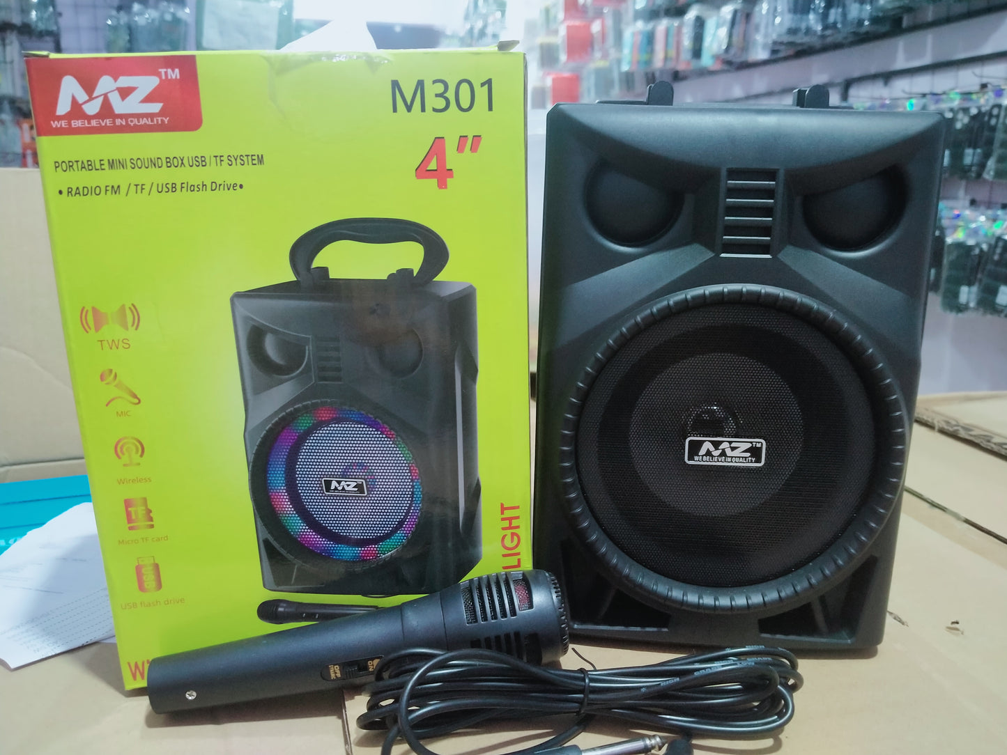 MZ M301 MINI SOUND BOX BT SPEAKER WITH MIC