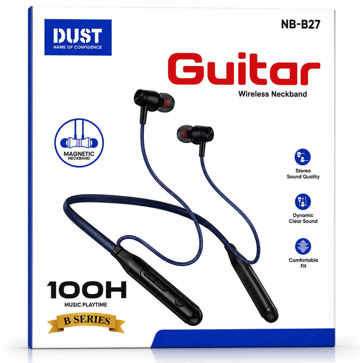 Dust NB-B27 Guitar Wireless Bluetooth Neckband