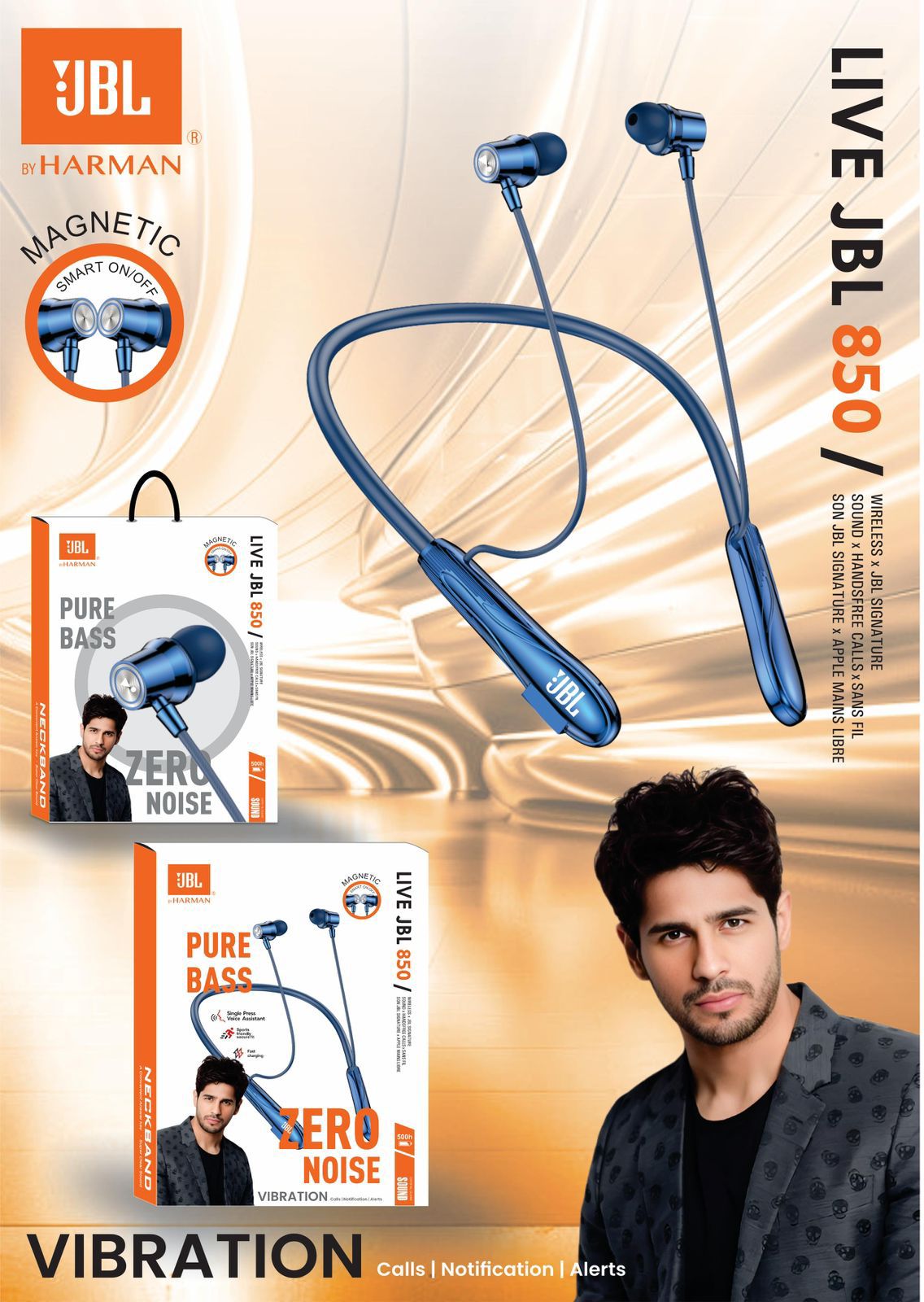 Live JBL 850 Magnetic Neckband