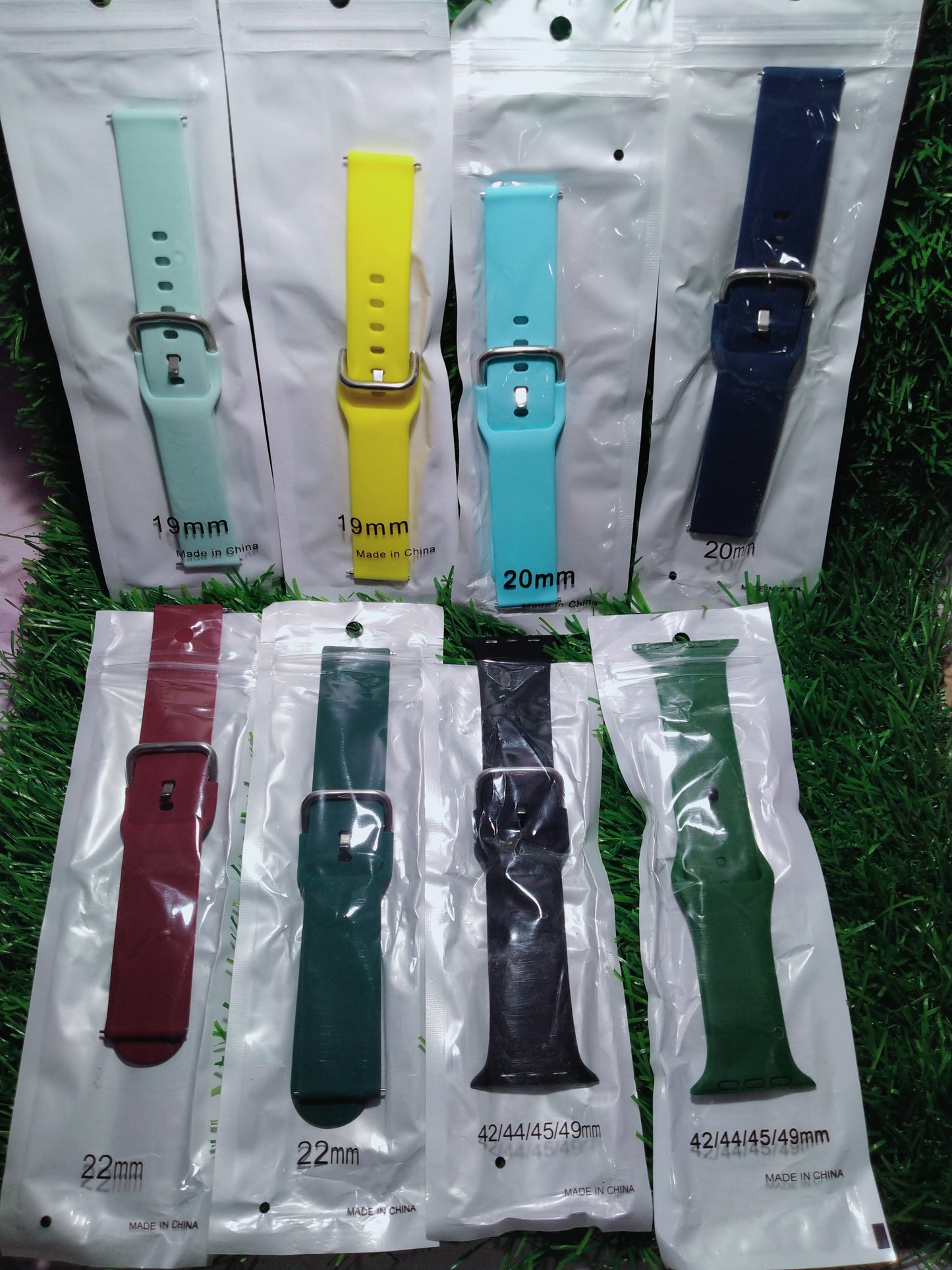 Silicon Smart watch Belt 19mm, 20mm, 22mm, 42/44/45/49 MM