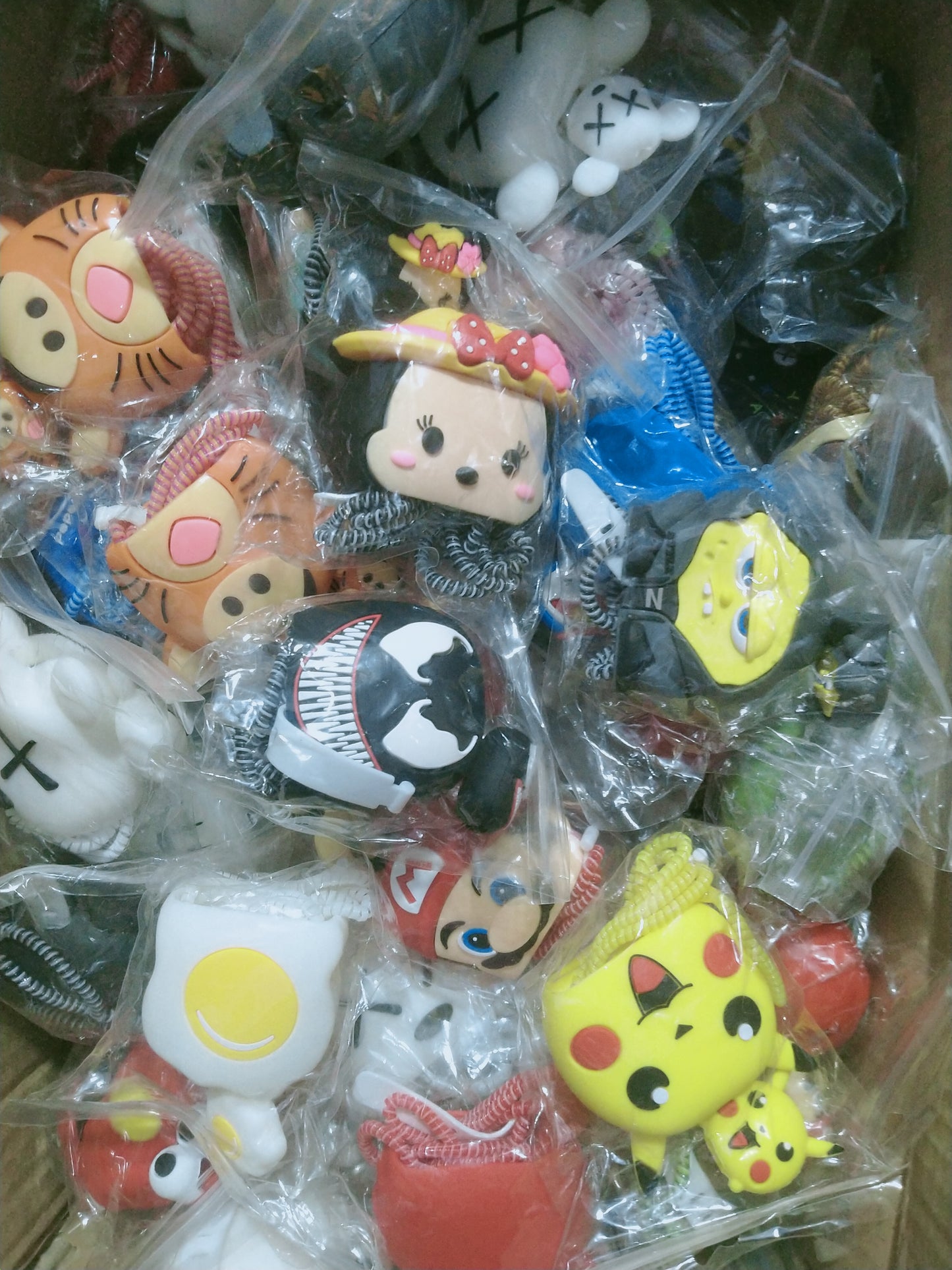 new cartoon mix charger case cover with 2 meter cable protector