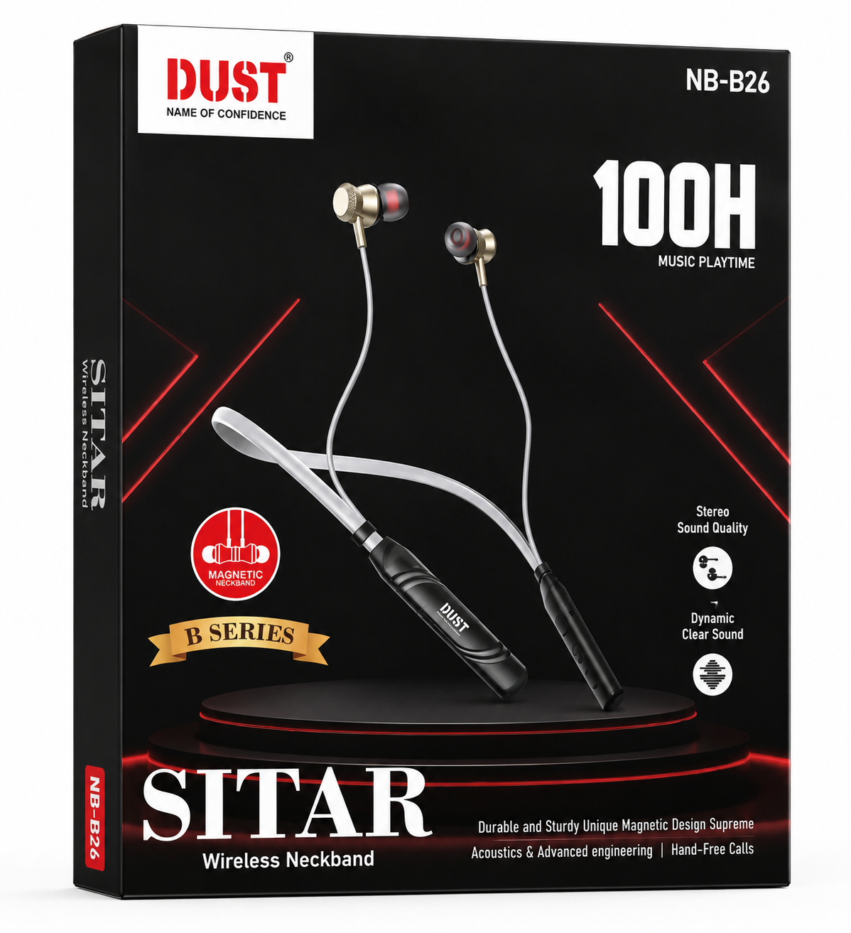 Dust NB-B26 Sitar Wireless Neckband