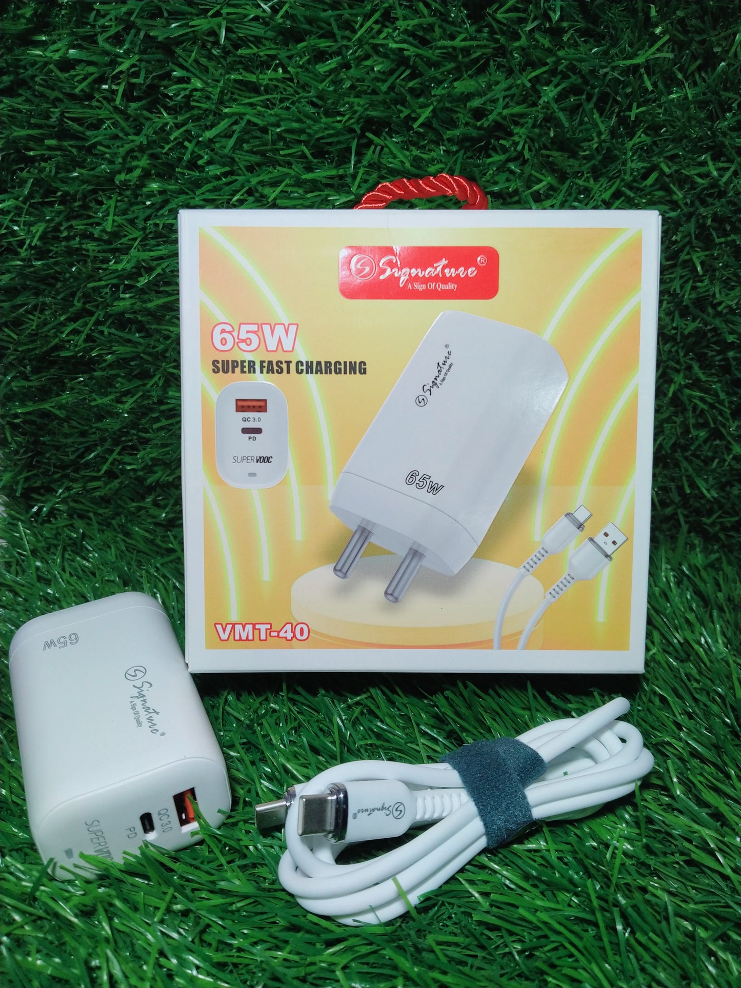 Signature VMT-40 65watt,PD-QC usb-c to c charger