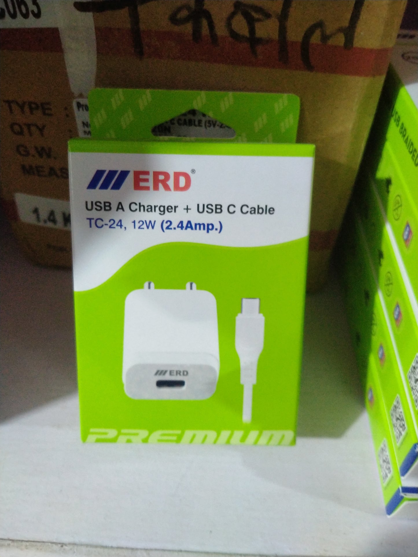 ERD TC-24/2.4A type c charger with cable