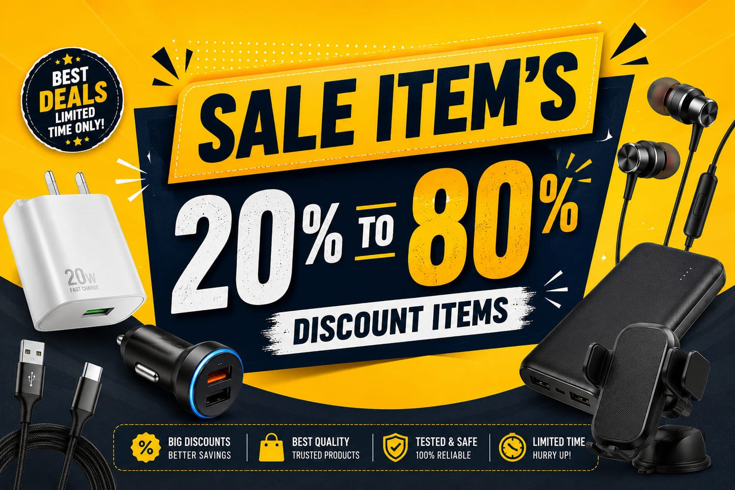 Sale Items (10% -80% discount items )