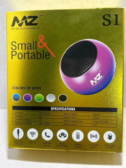 MZ S1 Mini Protable Bluetooth Speaker