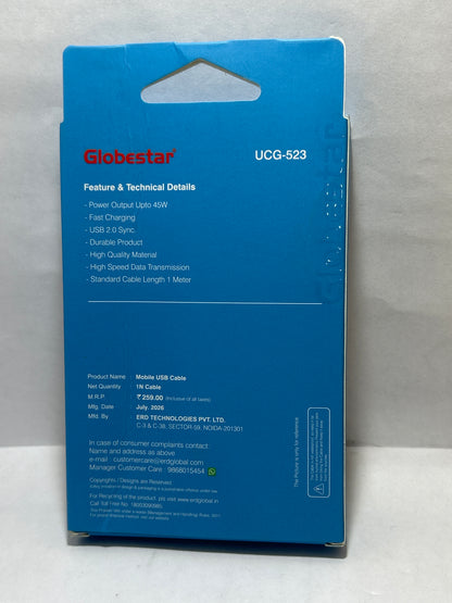 Globstar UCG-523 USB-A TO C DATA  PR 45W
