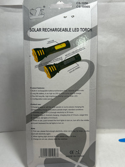 Solar Cs-1056 Rechargeable Led Torch