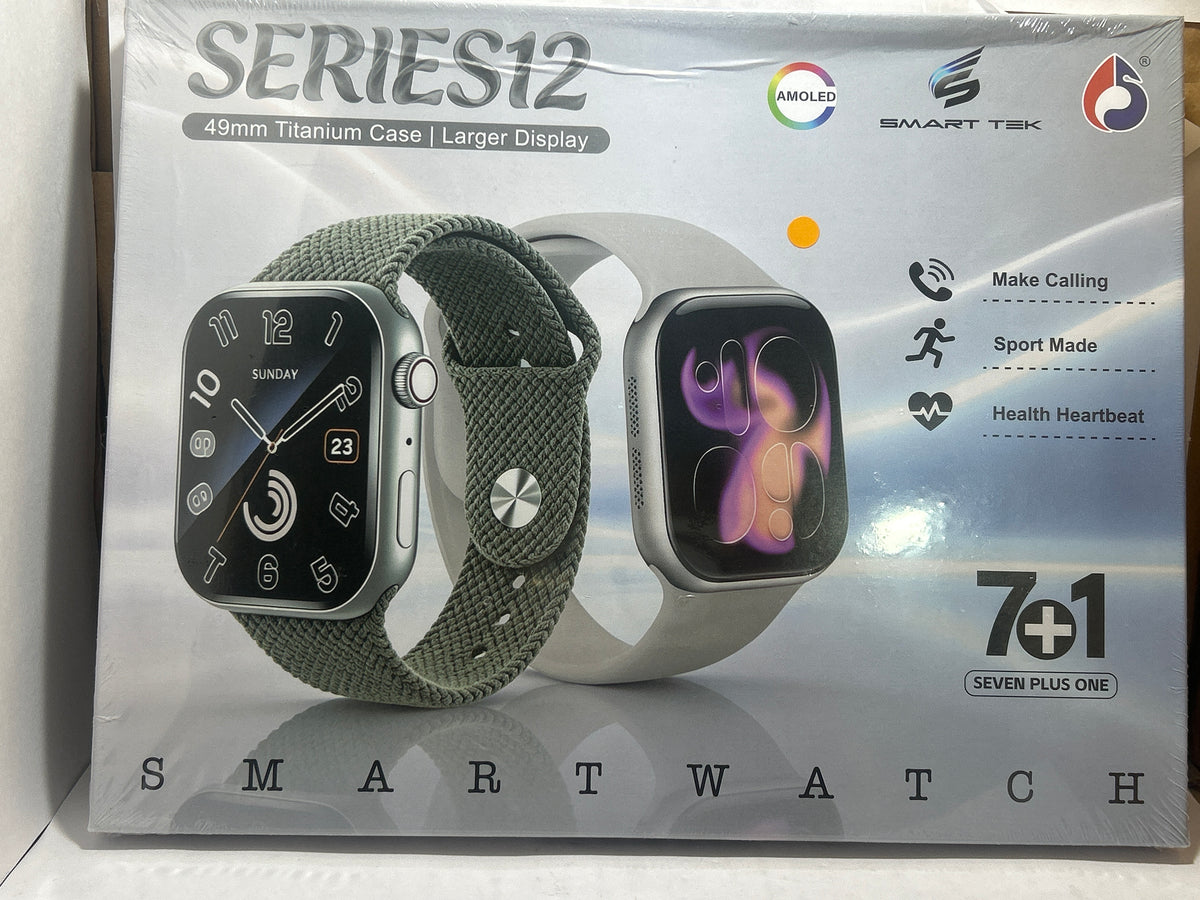 Series 12 Smart Watch  Premium Design & Fitness Tracke B
