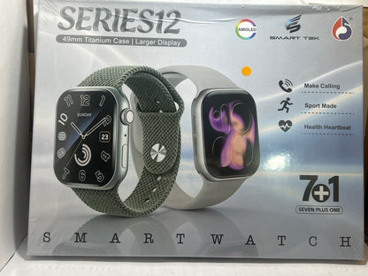 Series 12 Smart Watch  Premium Design & Fitness Tracke B