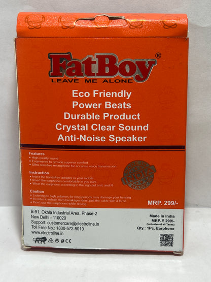 FATBOY J-28 TRUE BEATS EARPHONES