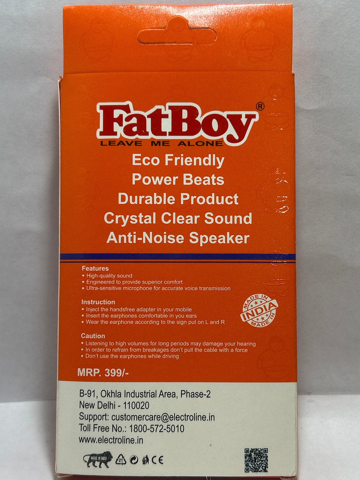 FATBOY F-6 POWER BEATS IN EARPHONES