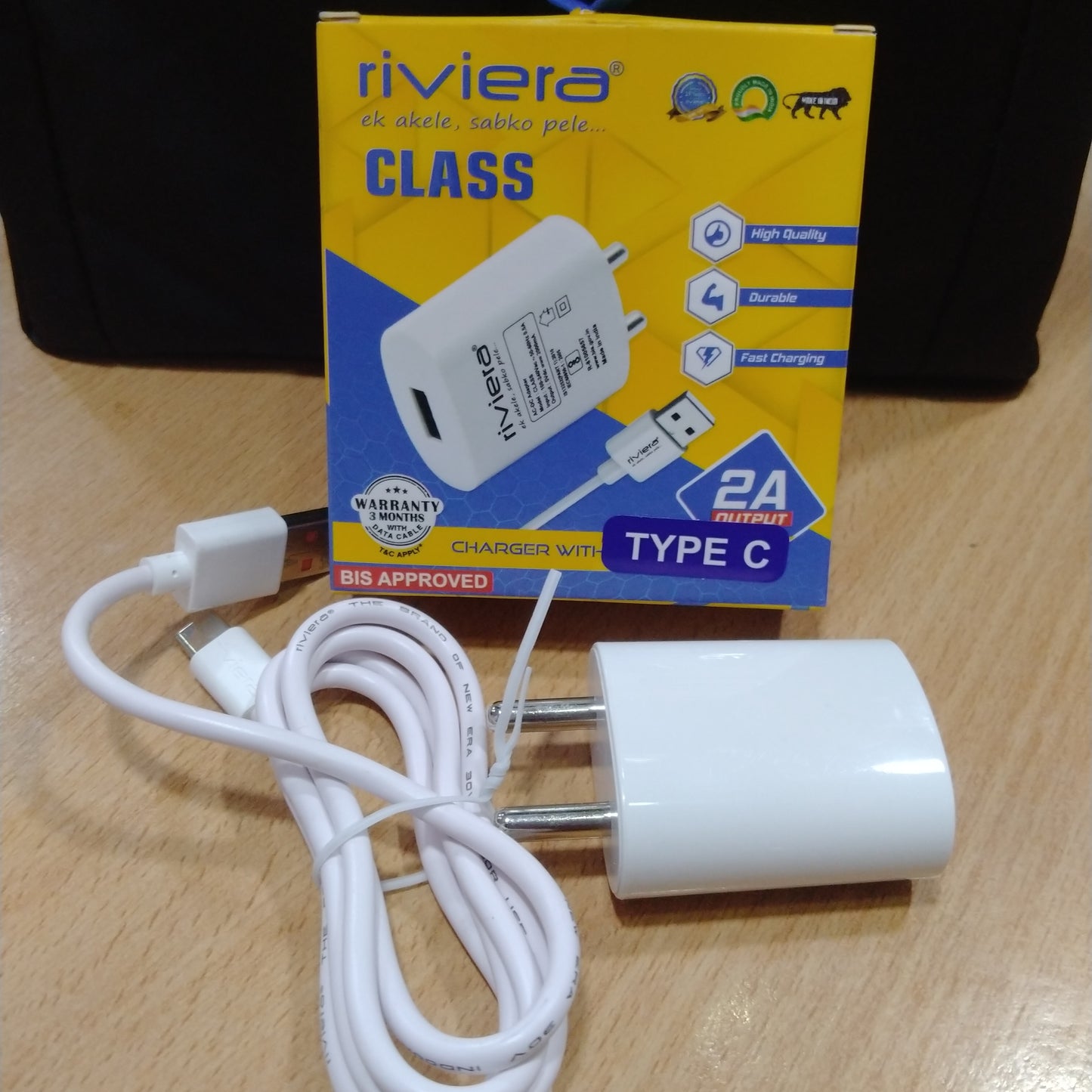 RIVIERA CLASS TYPE C, 2A charger- cross bag free on 20 pcs charger