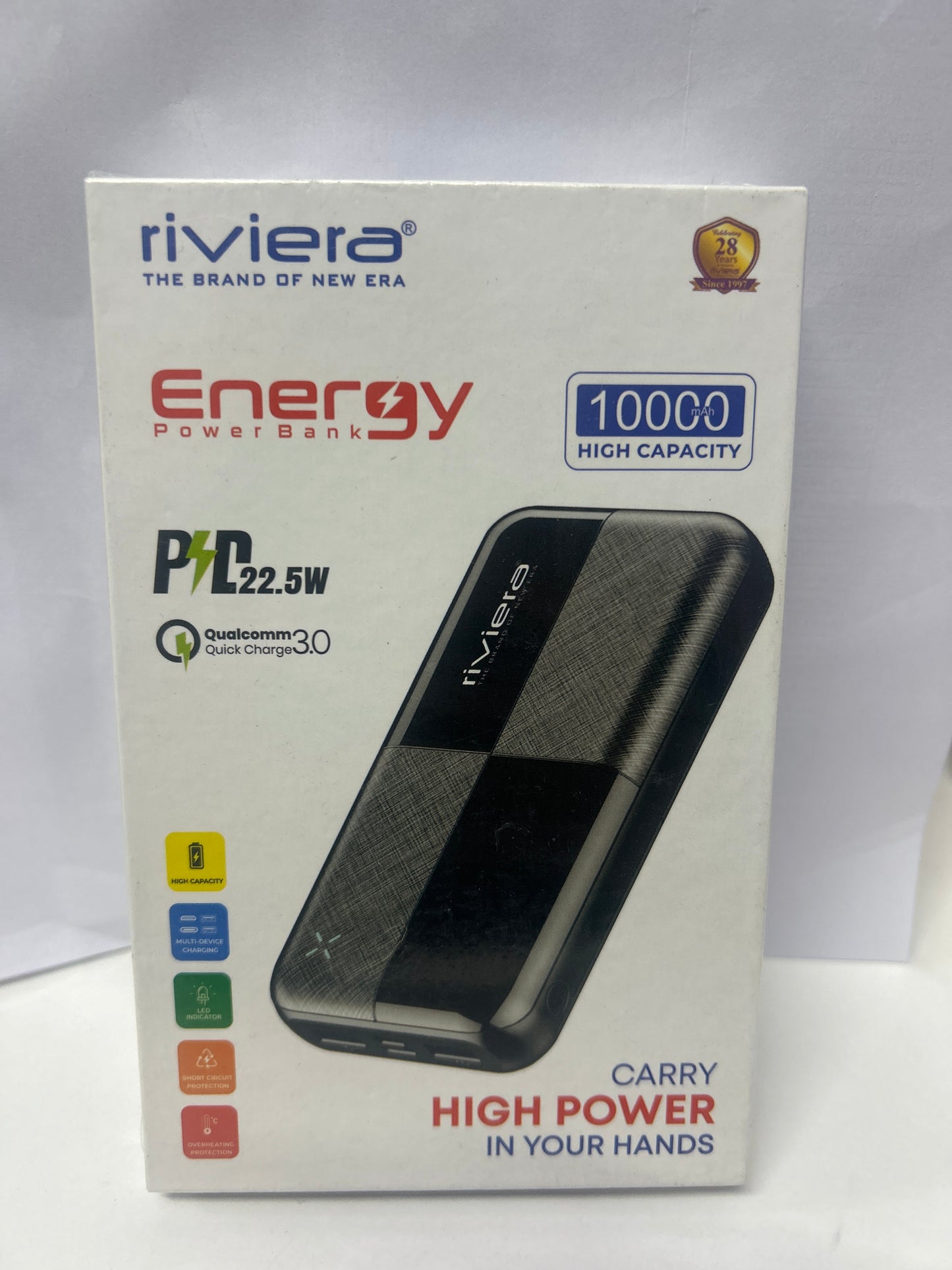 Riviera Power Bank- Energy 10000 mah