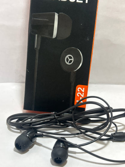 ELECTRO LINE J-22 STEREO HEADSET EARPHONES