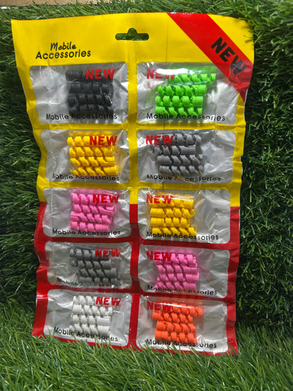 Multicolor Cable Protector Packet