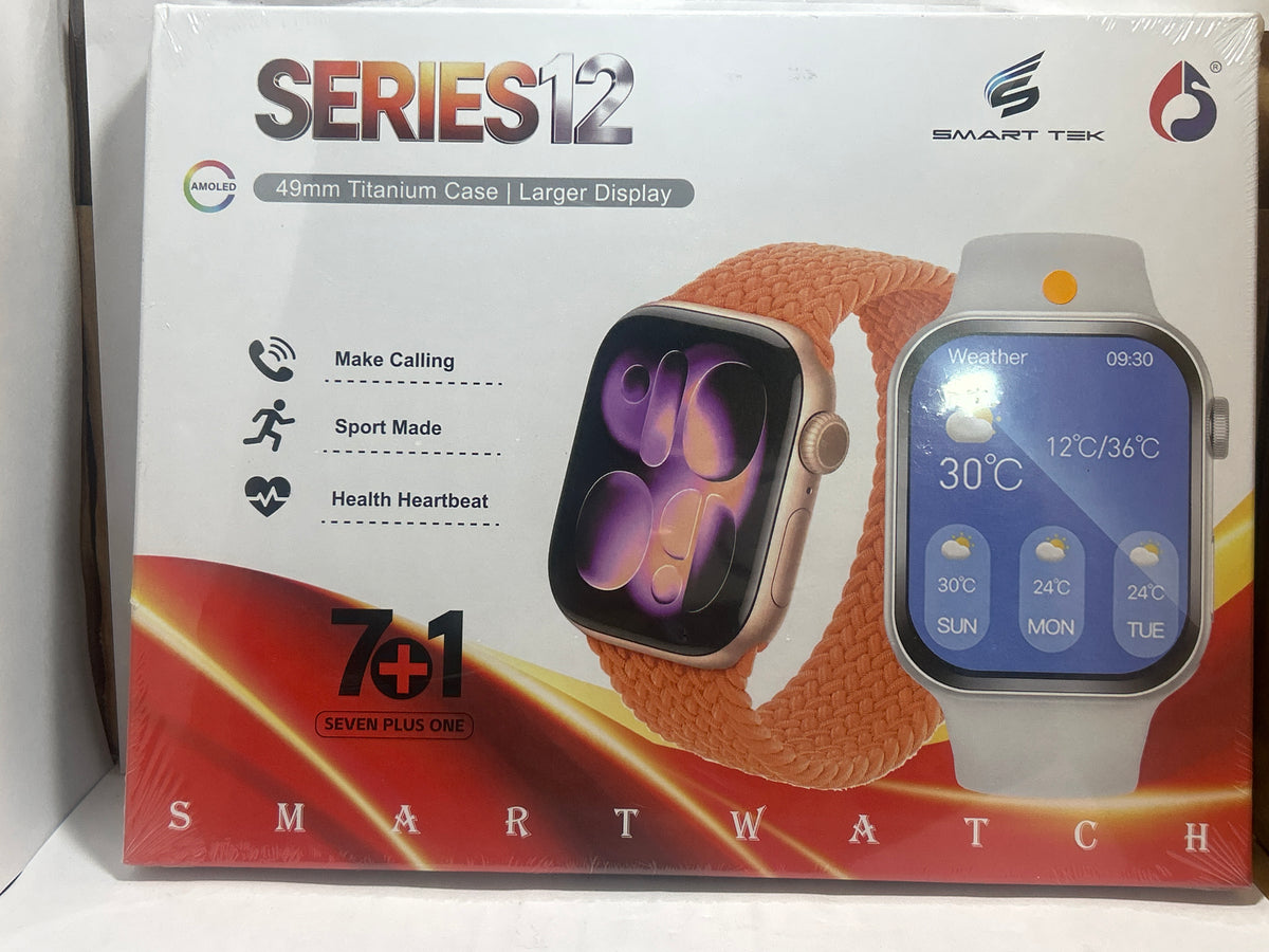 Series 12 Smart Watch  Premium Design & Fitness Tracke D