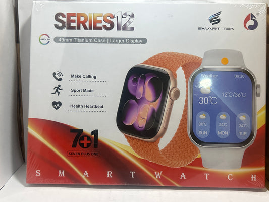 Series 12 Smart Watch  Premium Design & Fitness Tracke D