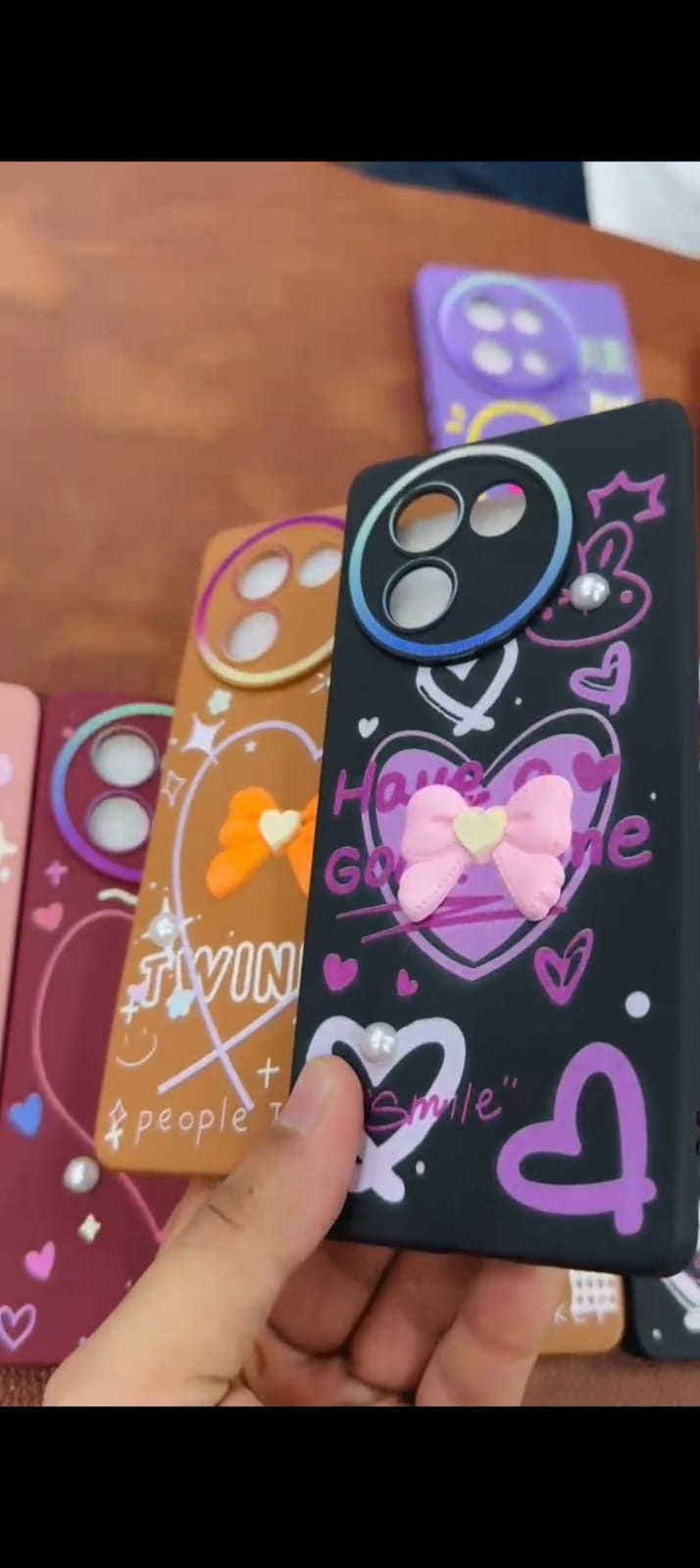 New Teddy Ribbon Stone Mobile Cover