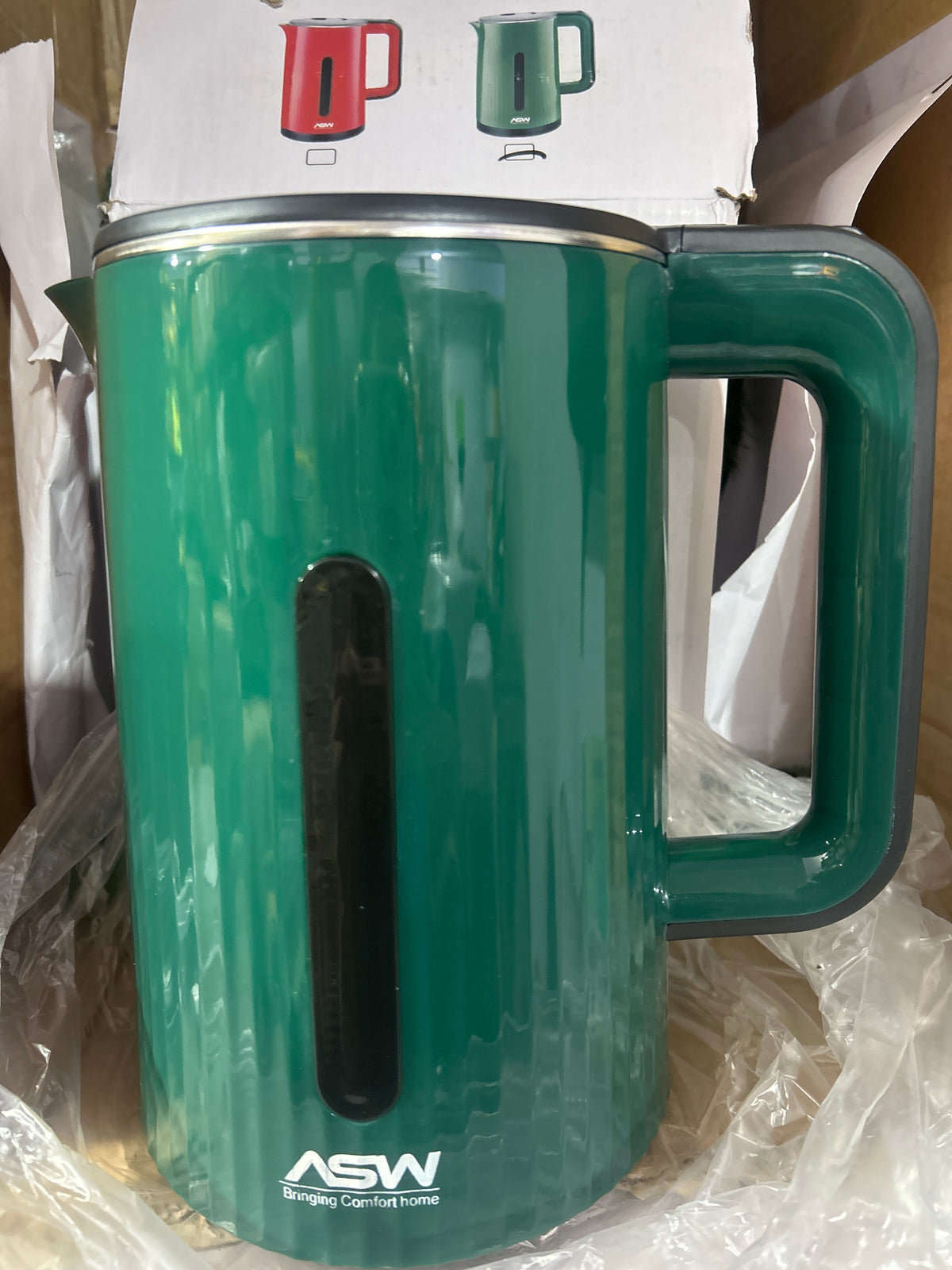 ASW-E029 Electric Kettle 1500W 2.0L Cordless, Stainless Steel Kettle