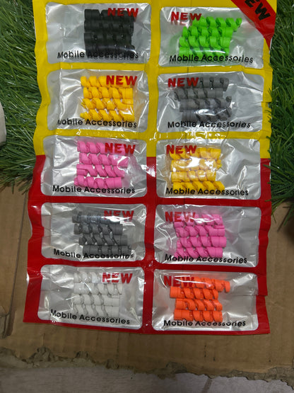 Multicolor Cable Protector Packet