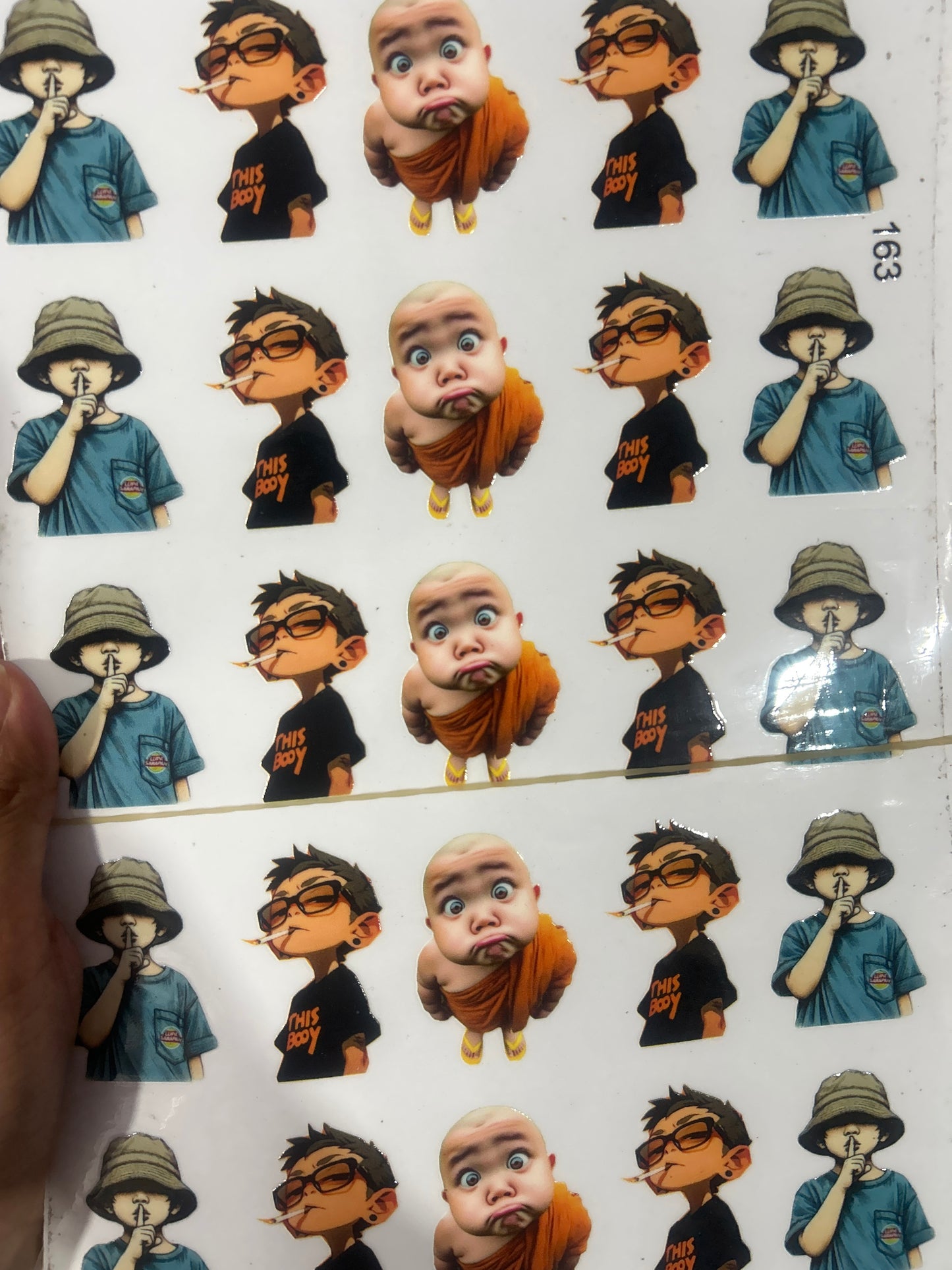 UV Cut Out Sticker Sheet